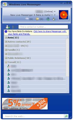+++ Nouvelle Windows Live Messenger: V 0562+++